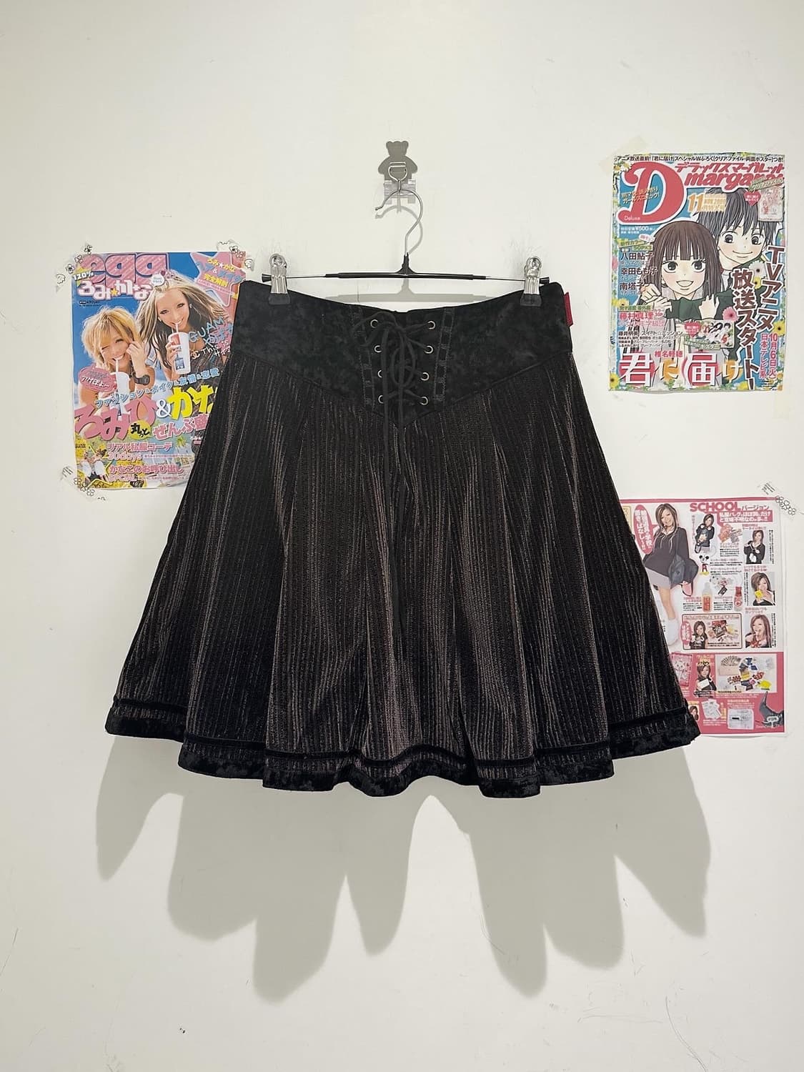 Ozz On brown velvet corset detail skirt 상품이미지1