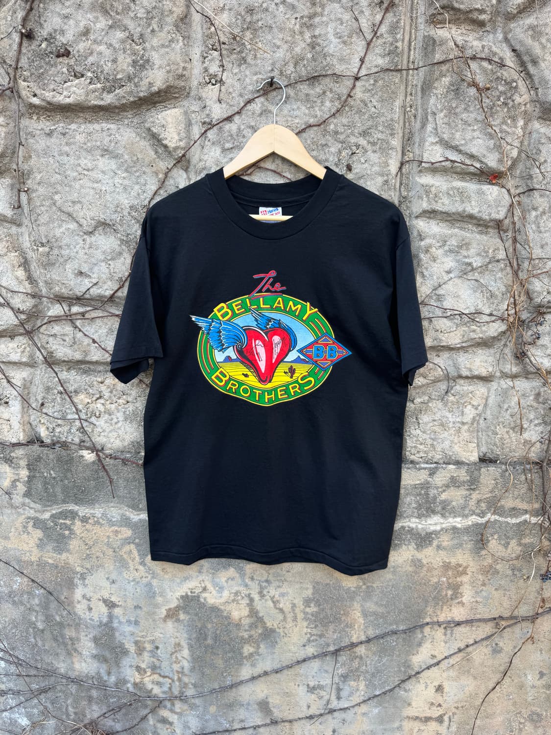 90s 헤인즈 벨라미 브라더스 프린팅 싱글스티치 밴드 반팔 티셔츠 상품이미지1