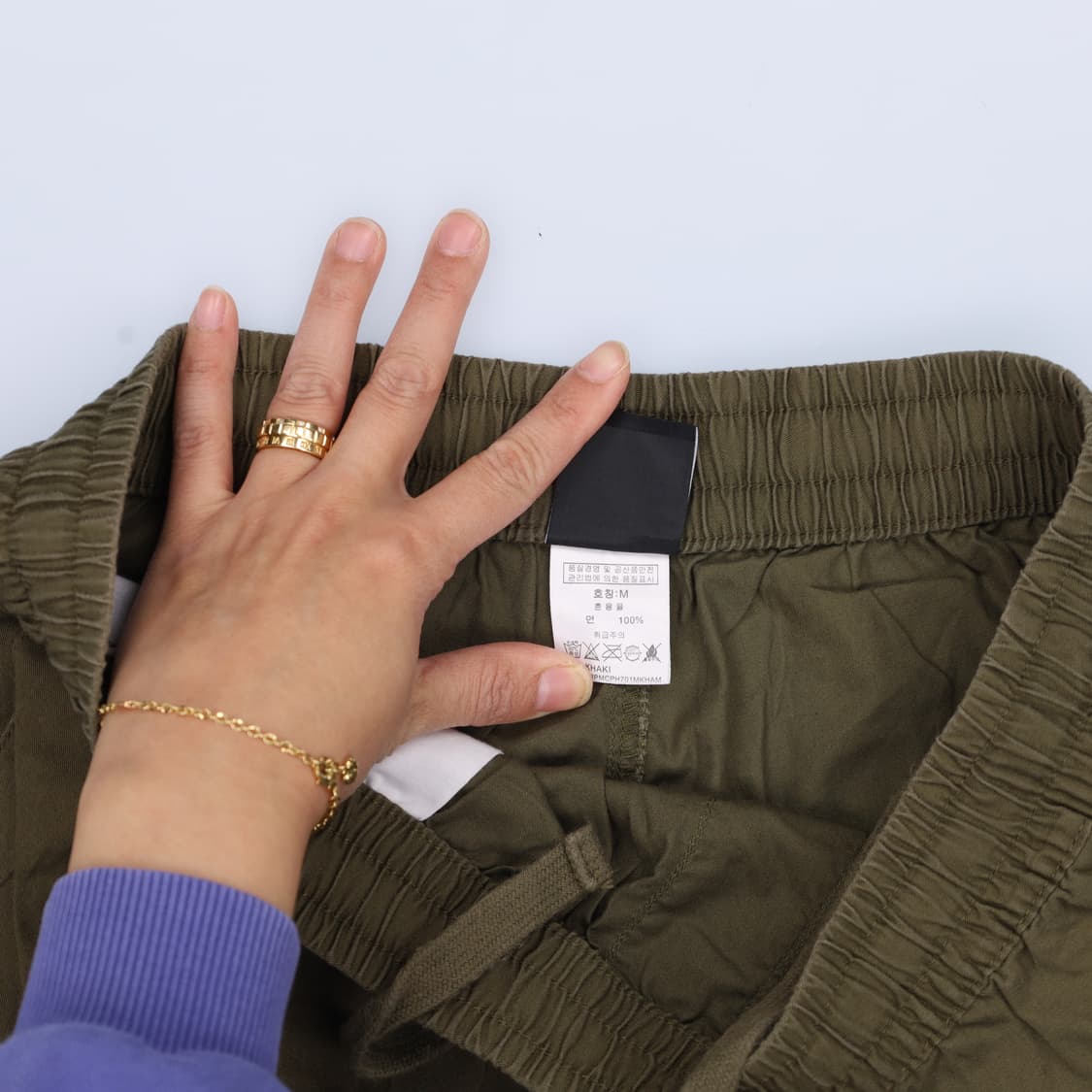 M 그루브라임 코튼 반바지 0406H1 상품이미지4