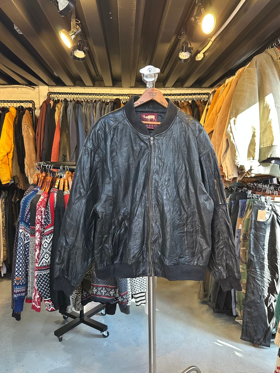 헤비 리얼 레더 MA-1 플라이트 항공 점퍼 상품이미지1