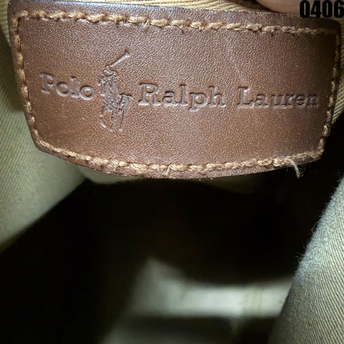 폴로 랄프로렌 체크 토트백 상품이미지6