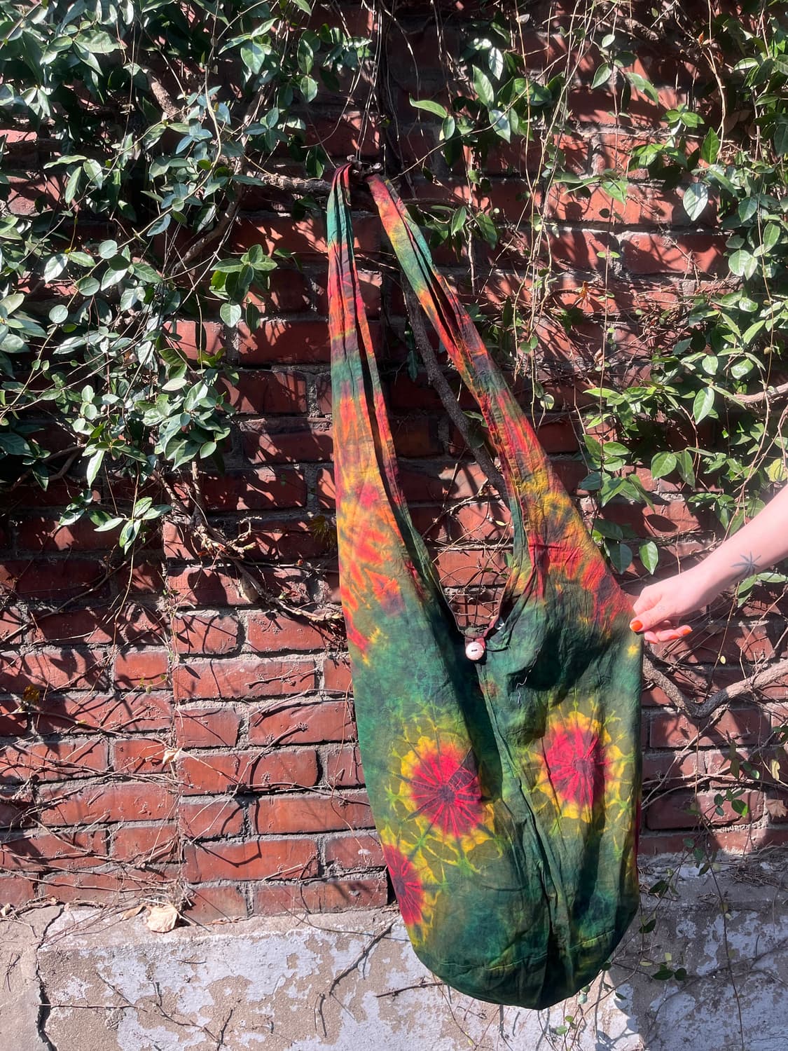 무지개 히피 타이다이 크로스백 상품이미지4