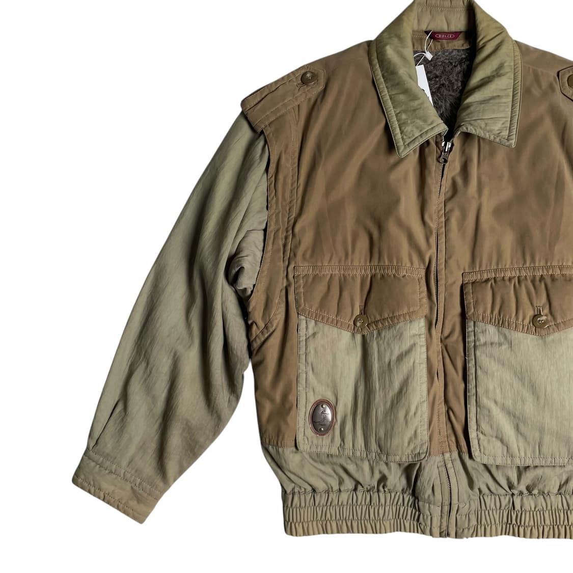 Dolce 탈부착가능한 코튼 나일론 봄버  상품이미지3