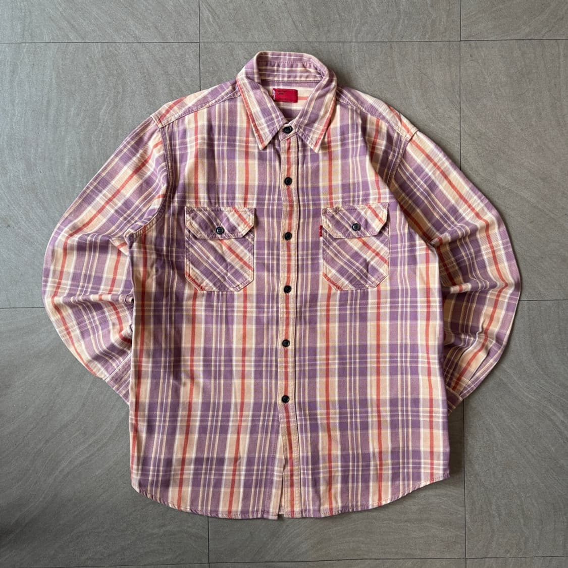 리바이스 정품 체크 해비 코튼 셔츠 상품이미지1