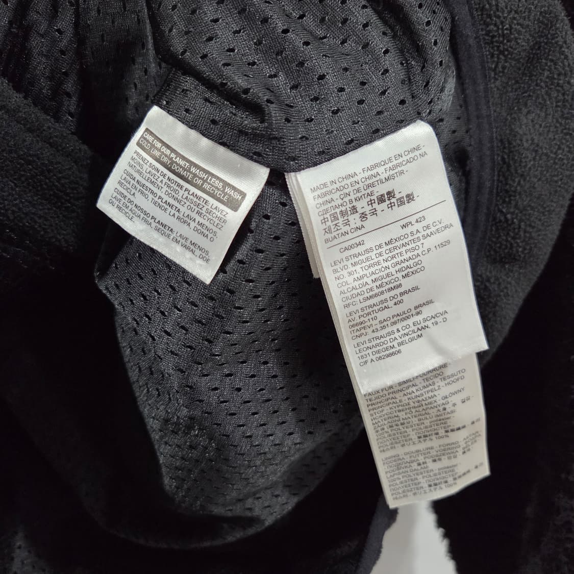 리바이스 블랙 플리스 자켓 M 상품이미지4