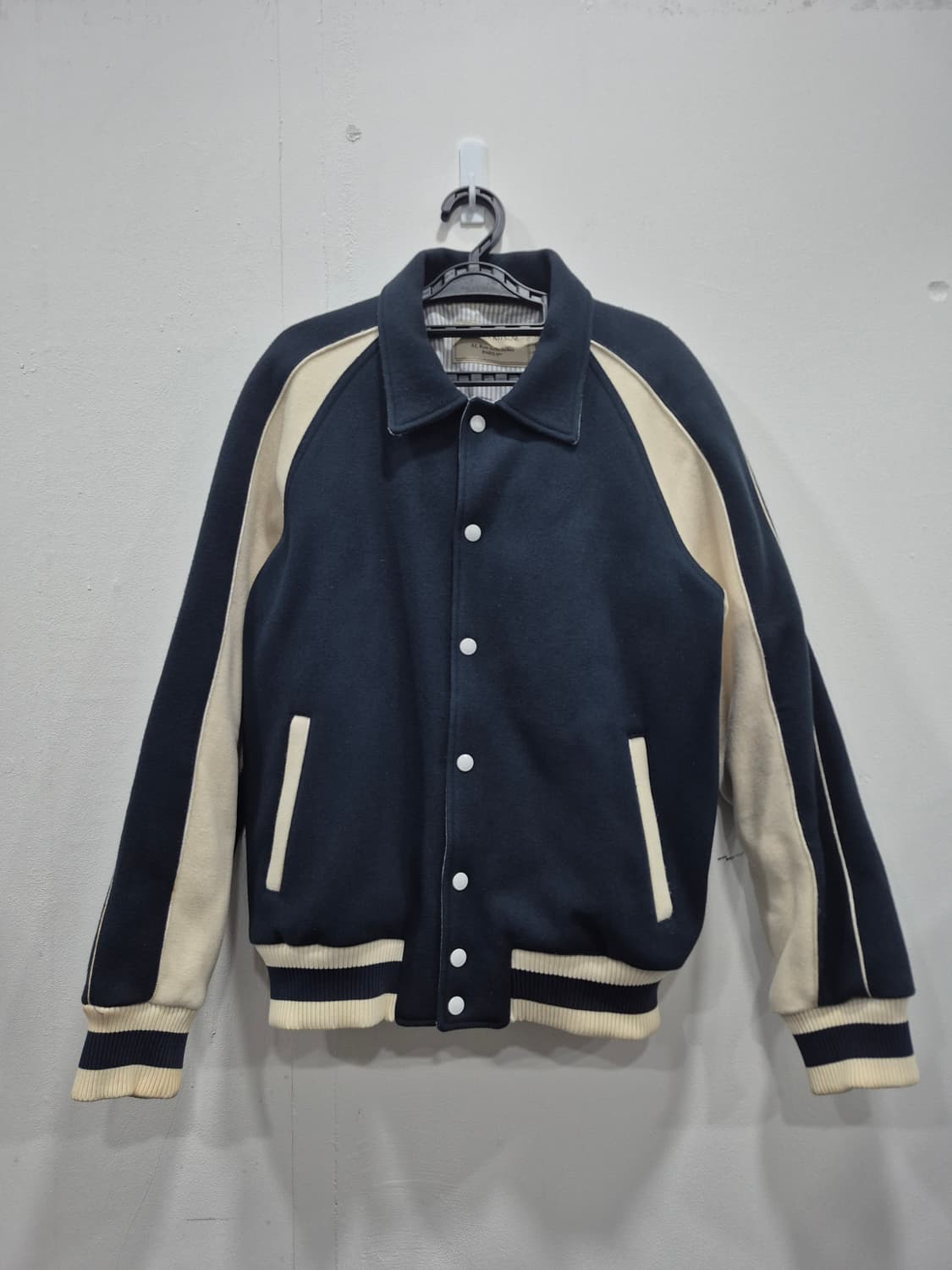 메종 키츠네 네이비 울 스타디움 자켓 남성 95~100사이즈 상품이미지1