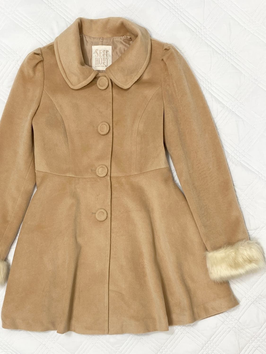 ꒰ঌ 라떼갸루 사토미깔 리락쿠마 코트 ໒꒱ 상품이미지2