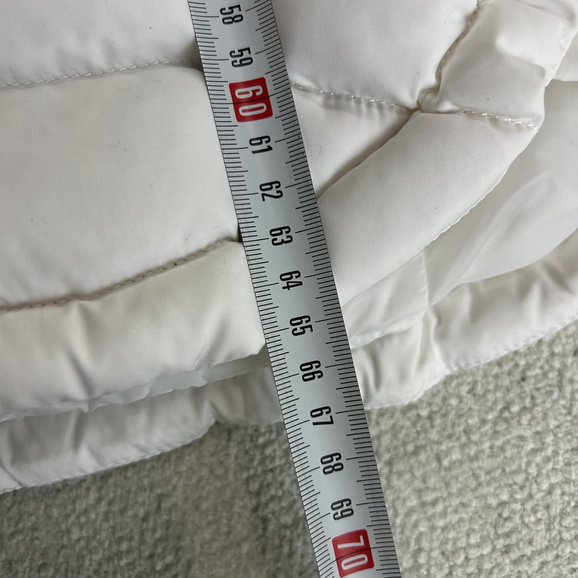 LIFUL 화이트 롱 패딩 점퍼 후드 퍼 s 상품이미지5