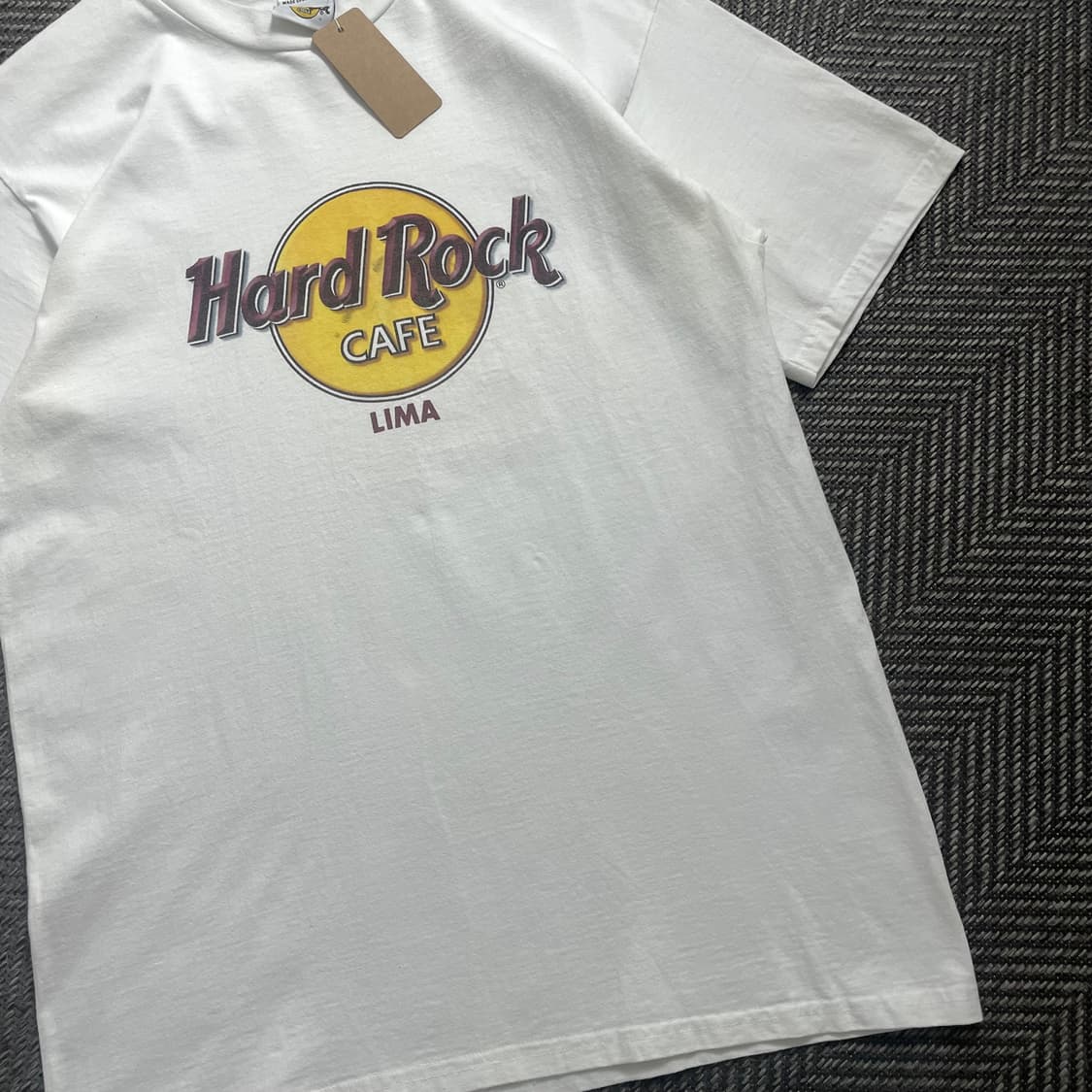 00s 하드락카페 프린팅 화이트 반팔 티셔츠o 4620 상품이미지2