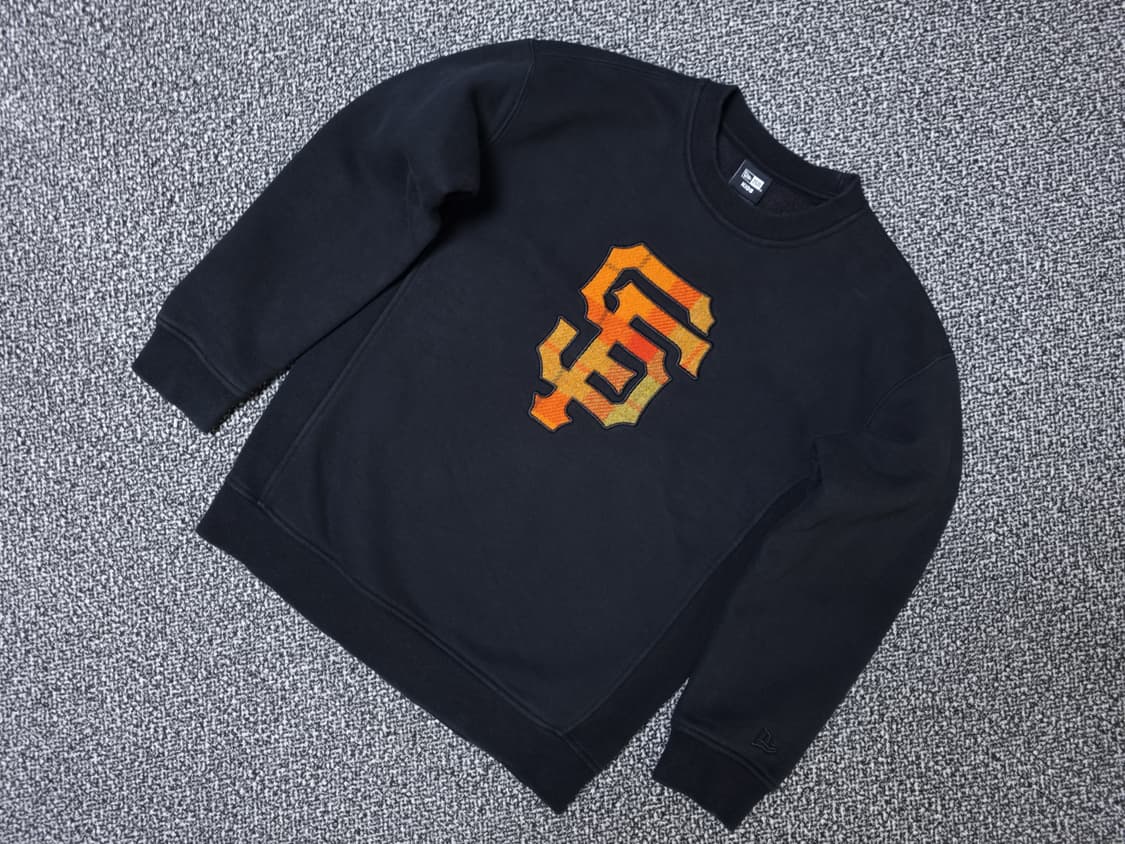 [무료배송][150]뉴에라 키즈 기모 맨투맨 긴팔티 상품이미지3