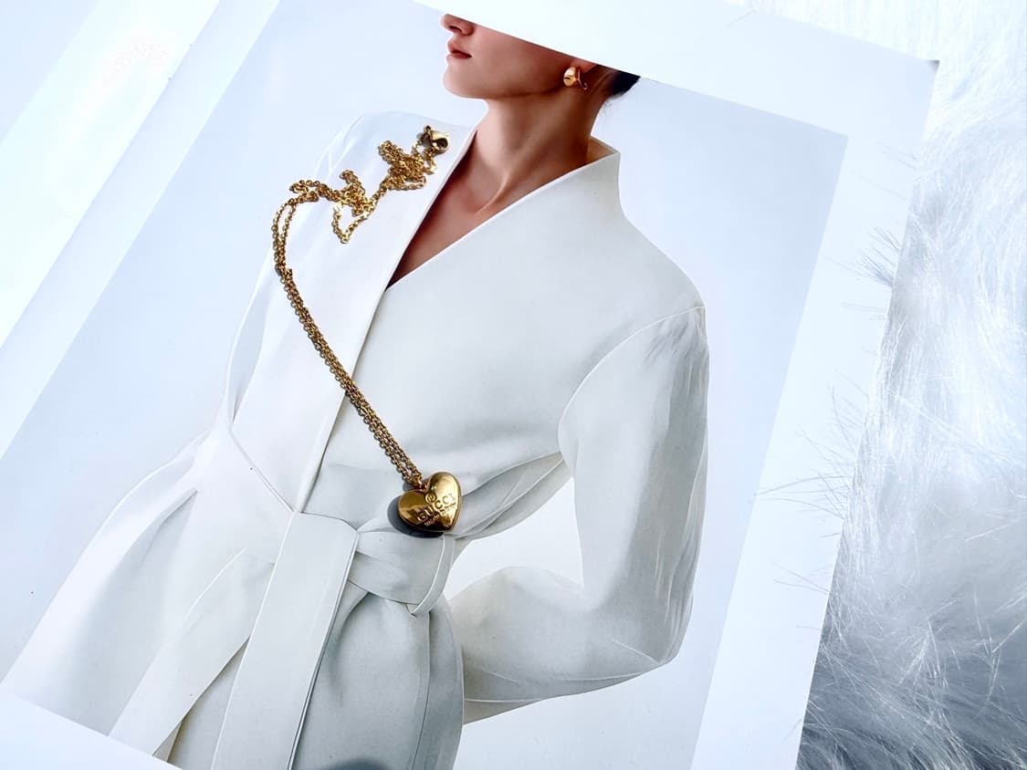 구찌 하트 골드 체인 목걸이 상품이미지2