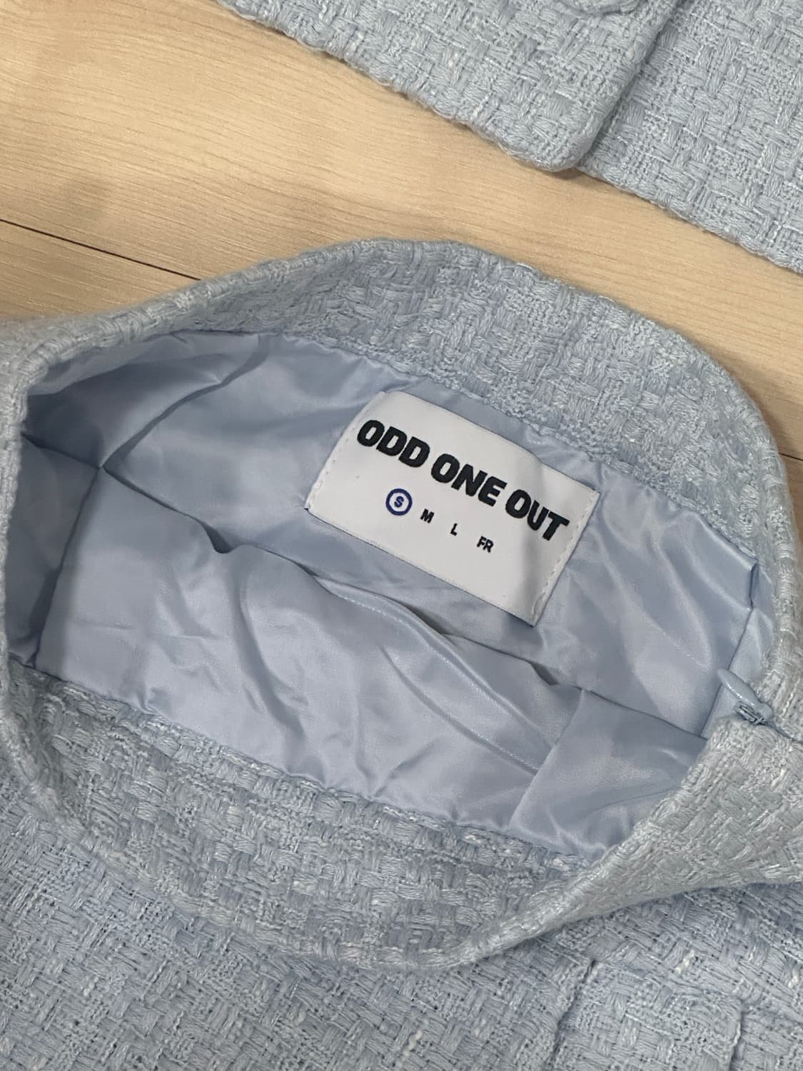 오드원아웃 트위드 셋업 숏자켓,미니스커트 S사이즈 상품이미지7