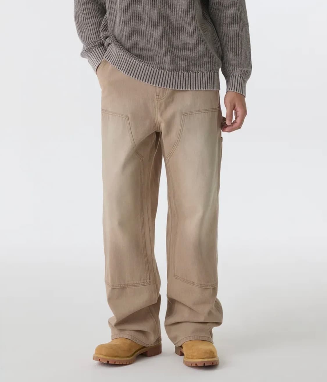 [무신사 스탠다드][28] 더블 니 카펜터 팬츠 [베이지] 상품이미지4