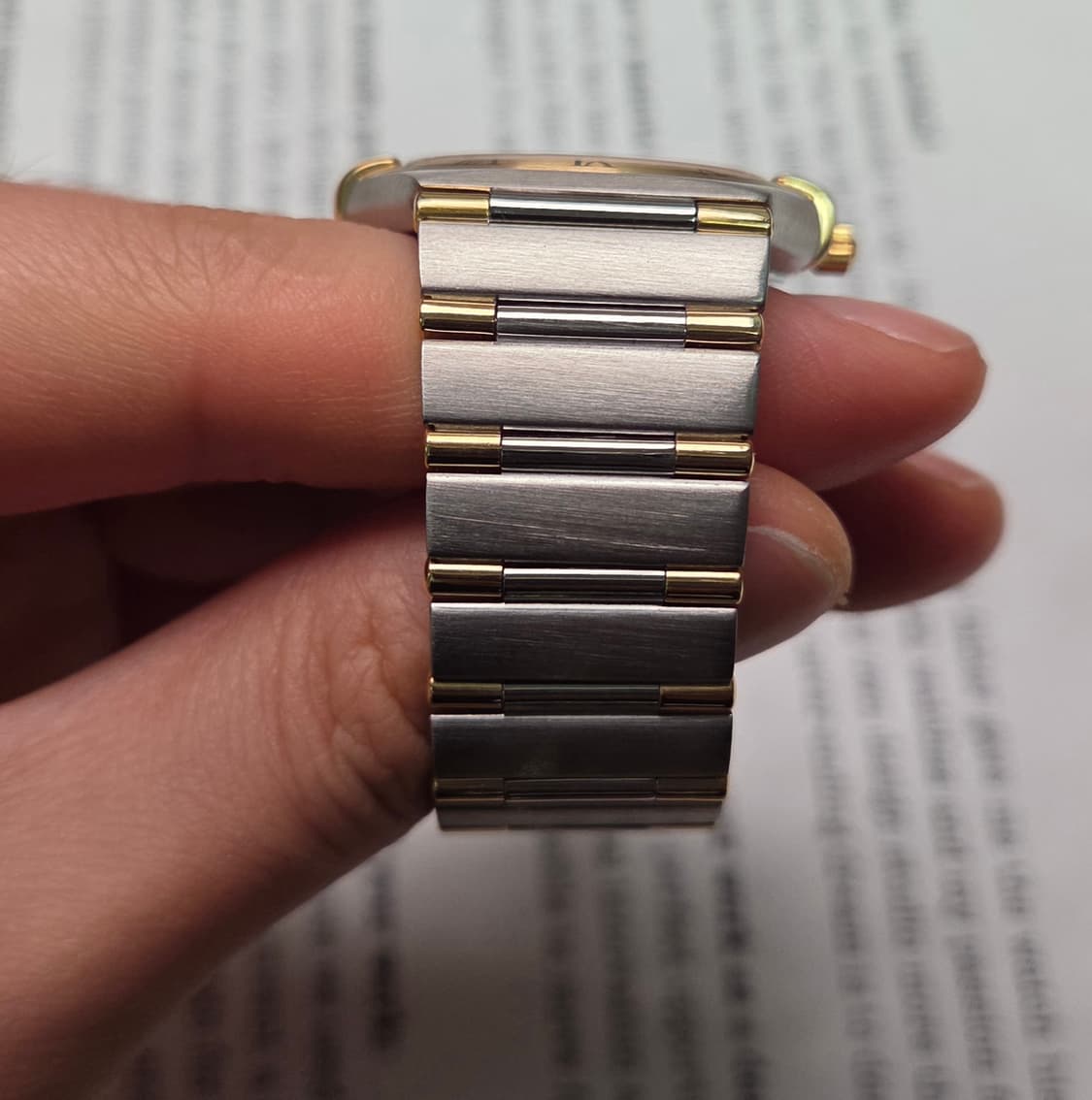 오메가 컨스틸레이션 별로고 하프바 콤비 화이트판 쿼츠 브레이슬릿 ver. 상품이미지6