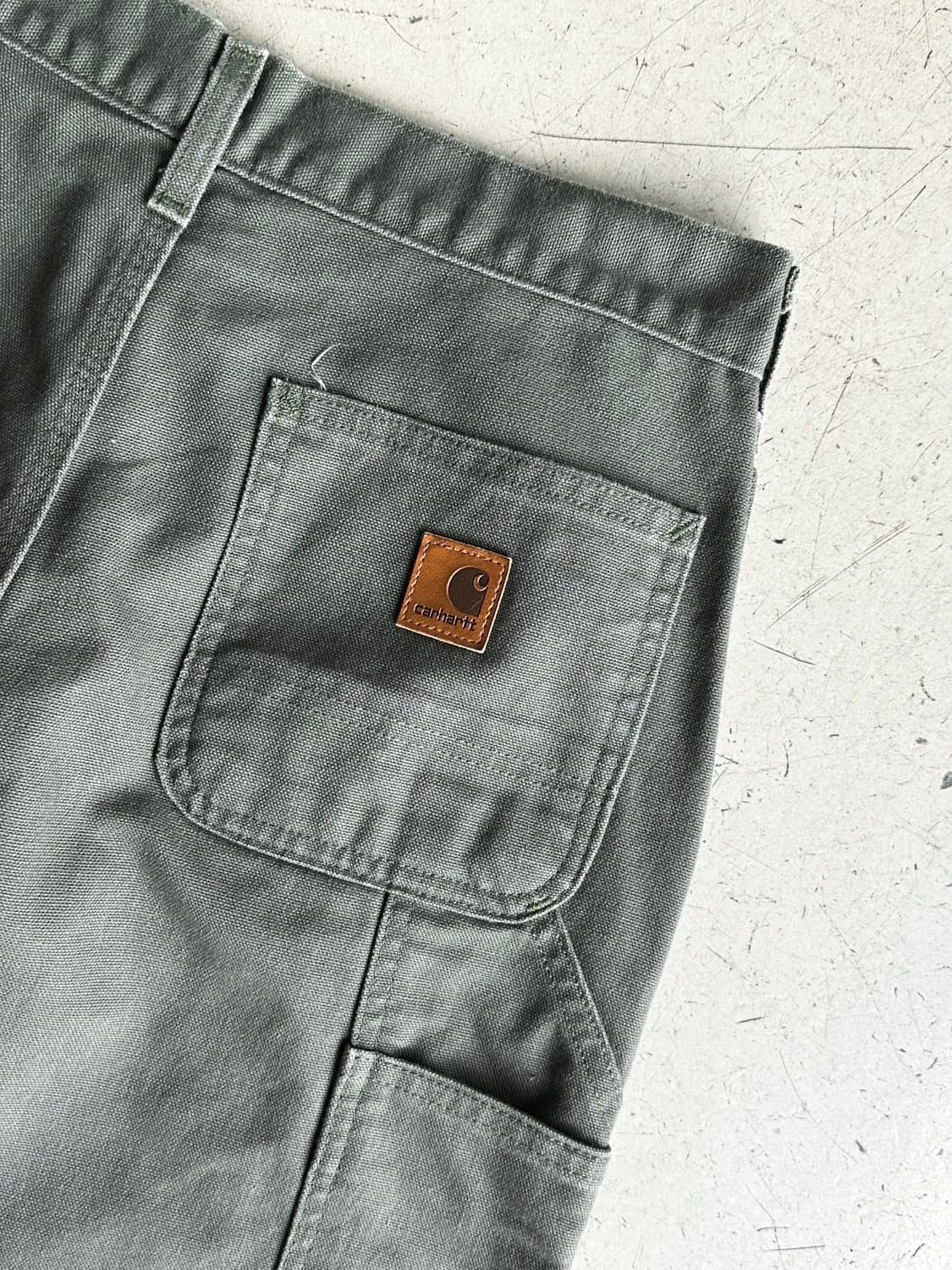 칼하트 던가리 워크 팬츠 카키 상품이미지7