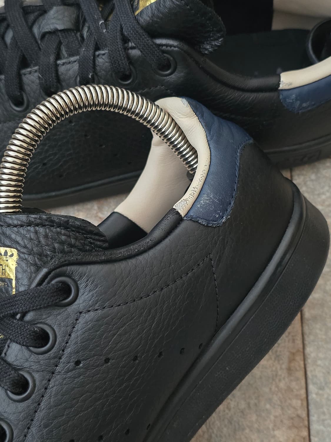 (255)아디다스 스탠스미스 블랙 네이비  상품이미지7