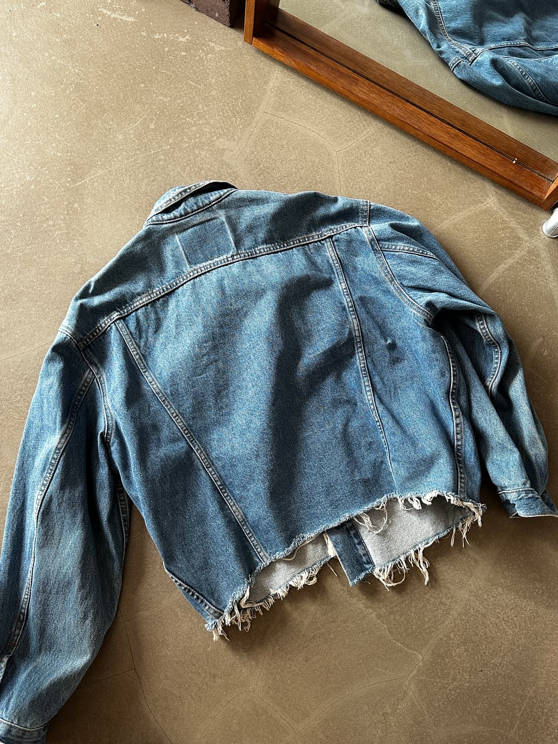 90s Levis 75525 컷오프 데님 트러커 자켓 canada 상품이미지10