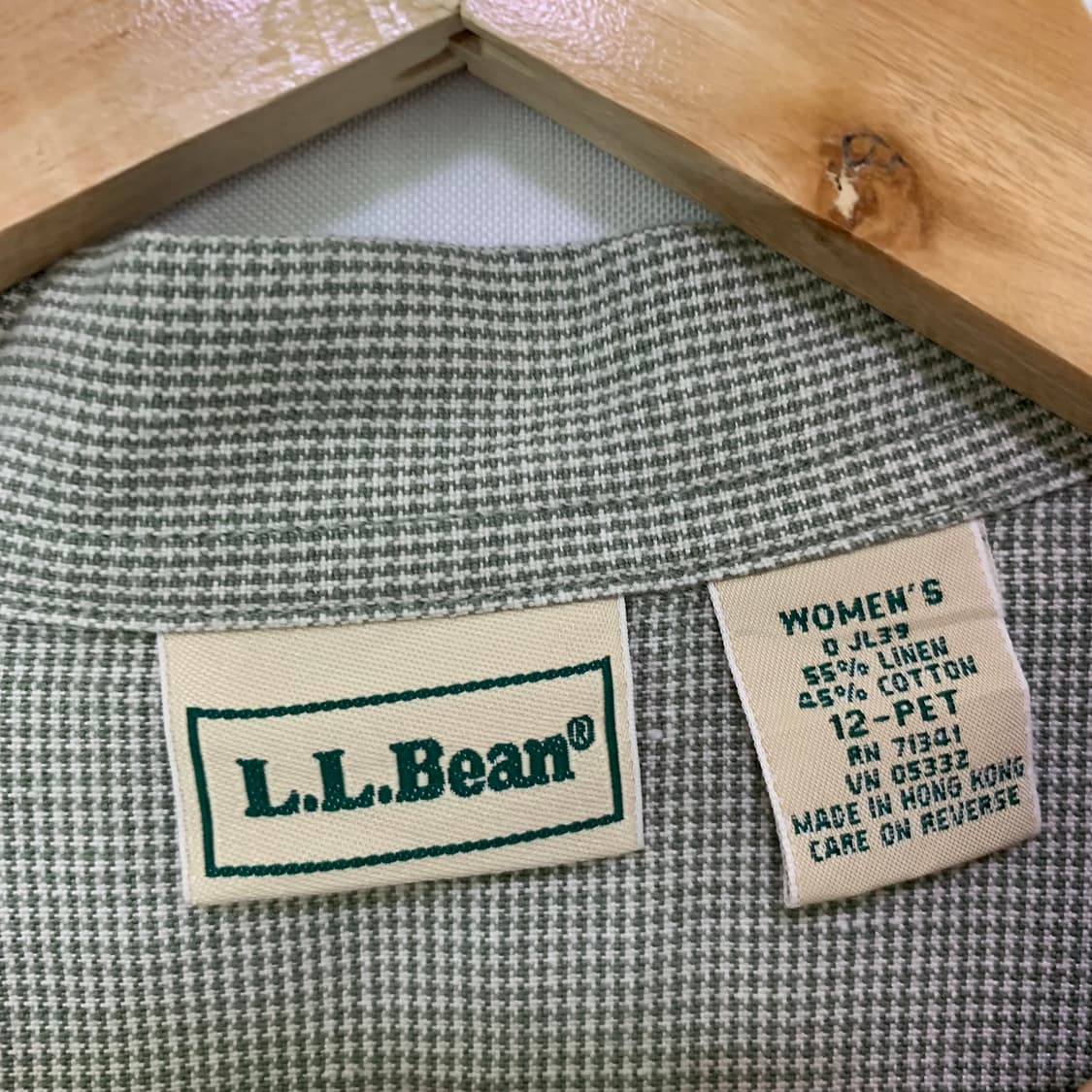 LLBean 민소매 린넨 혼방 헤링본 패턴 슬리브리스 셔츠 롱원피스 상품이미지8