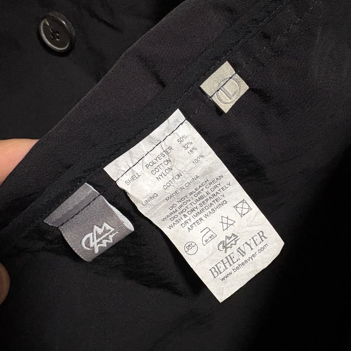 비헤비어 유틸리티 나일론 블레이저 자켓 / 블랙, L 상품이미지9