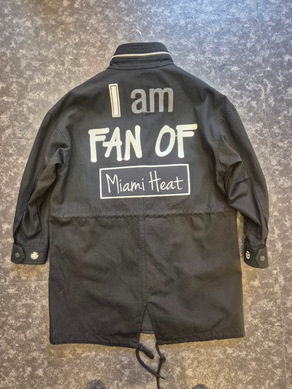 #NBA 마이애미 히트 블랙 야상 자켓 - S #남여공용 상품이미지5