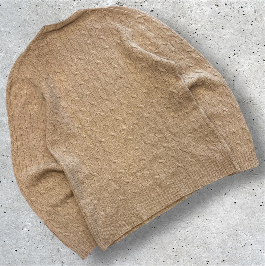 [M] 라코스테 재팬 케이블 니트 스웨터 베이지 D376 상품이미지2