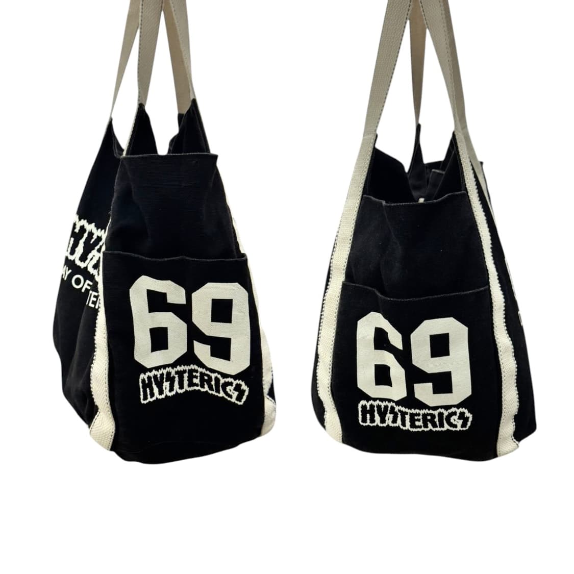 히스테릭글래머 캔버스 숄더백 블랙 상품이미지6