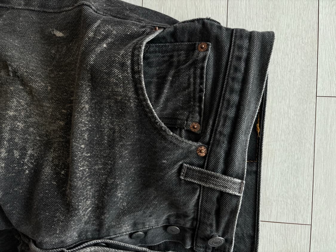 00‘s Legend 리바이스 501 블랙 워시드 (33x30) 상품이미지4