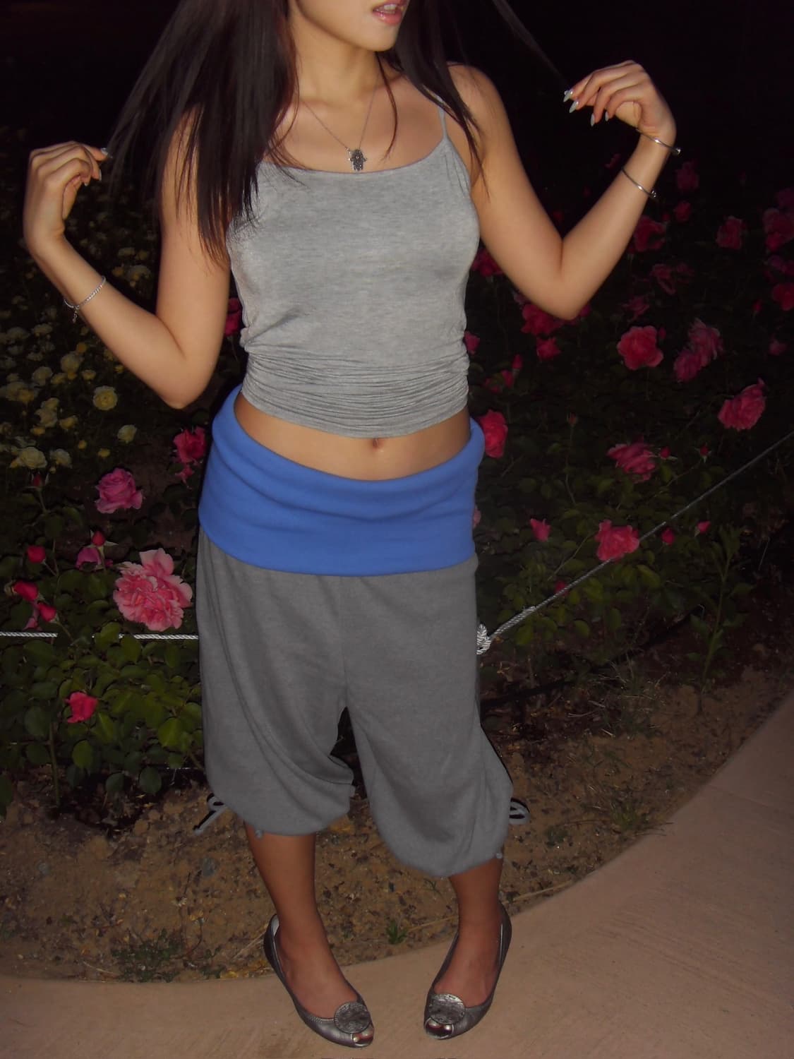 Foldover capris (blue) 상품이미지8