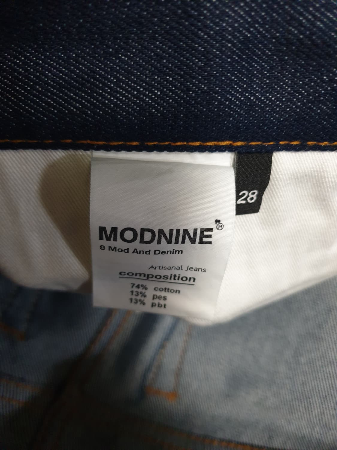 모드나인 MOD2 스판 생지 데님팬츠 (28) 상품이미지6