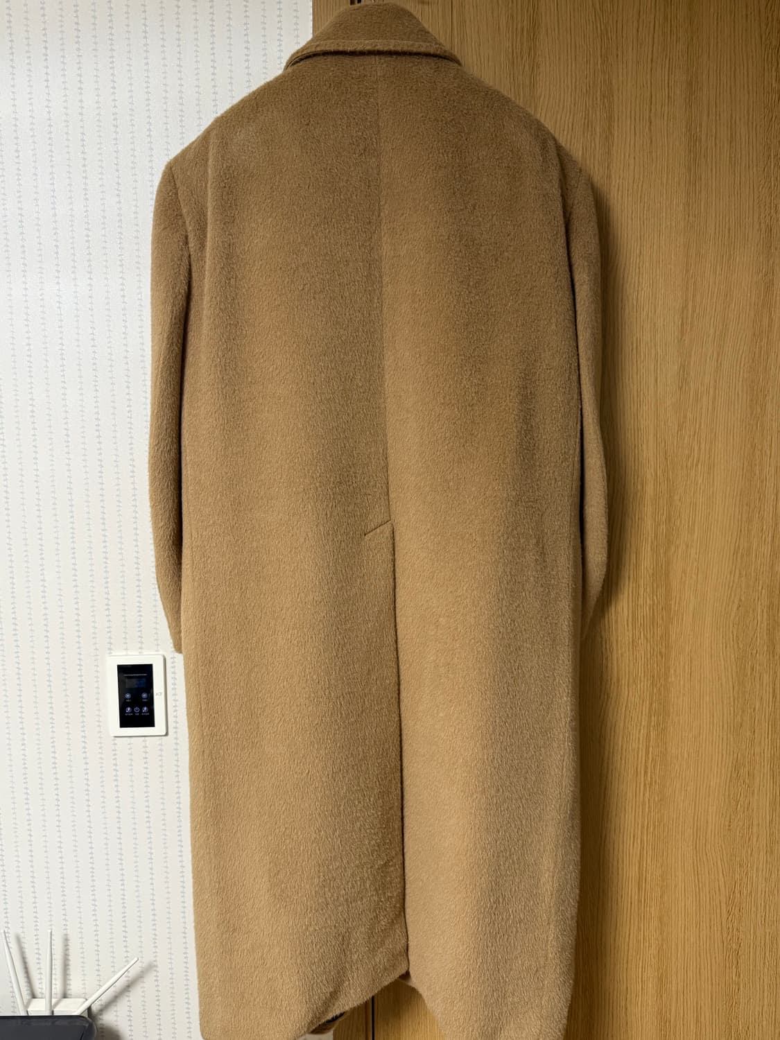 렉토 라마 울 블렌드 발마칸 코트 오커 M 상품이미지3