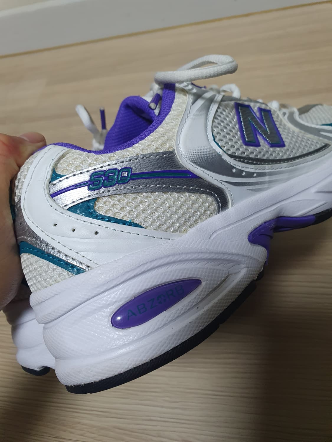 뉴발란스 530 화이트/퍼플 운동화 260 상품이미지7