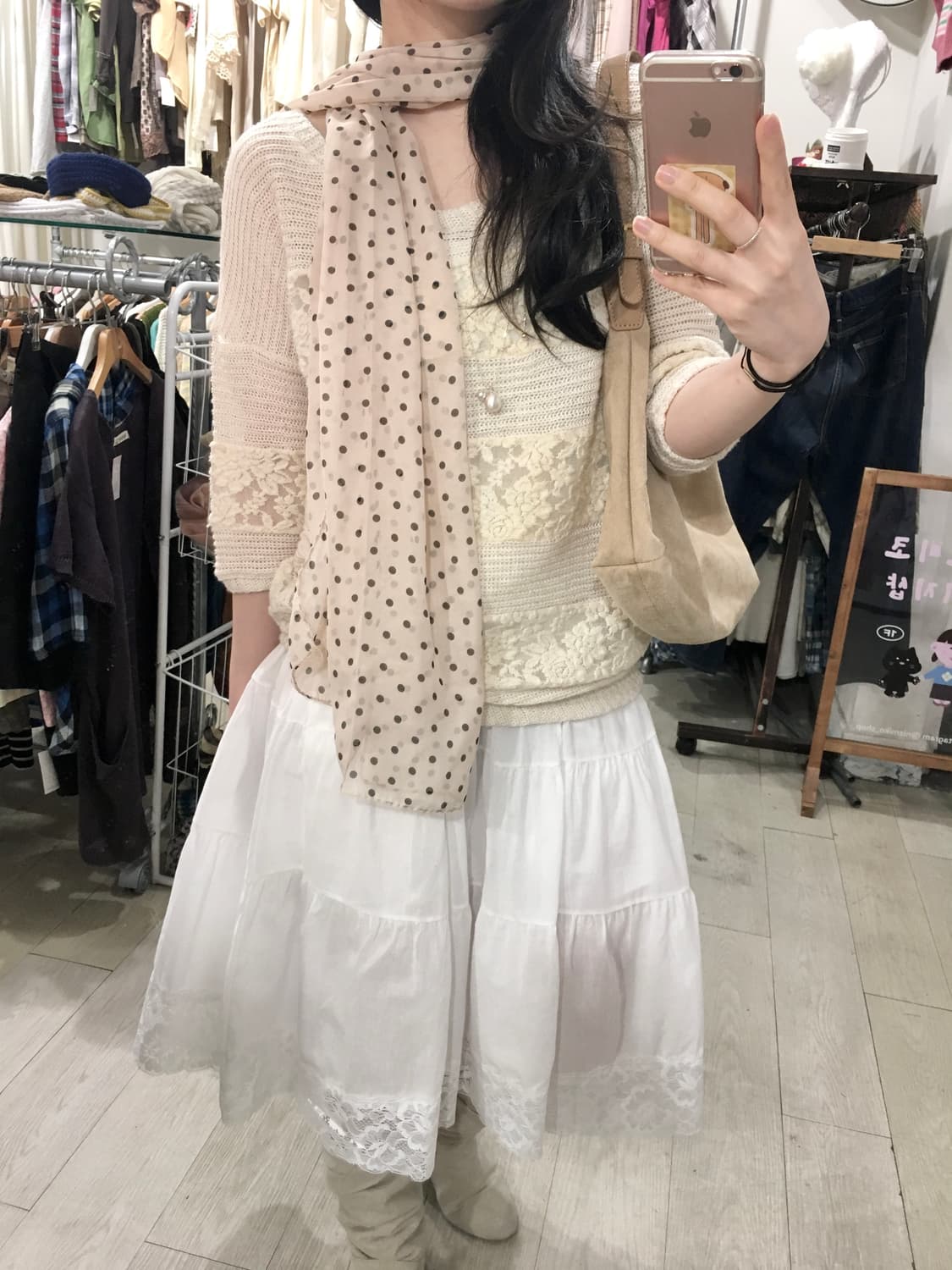 Rose Lace Crochet Knit 상품이미지4