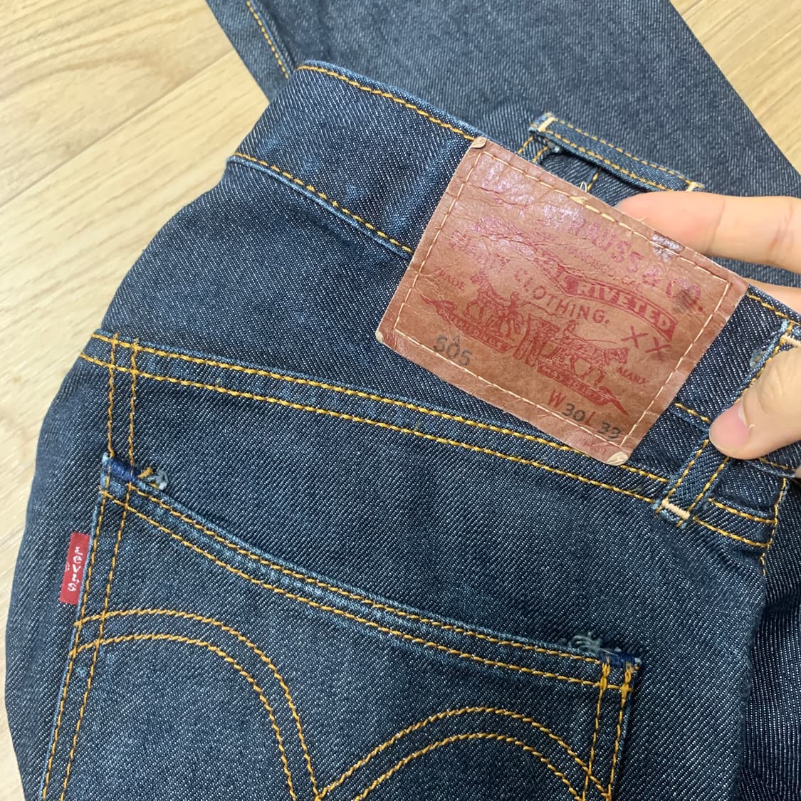 30x33)Levis 일본산 리바이스 레트로 505 데님진 상품이미지3