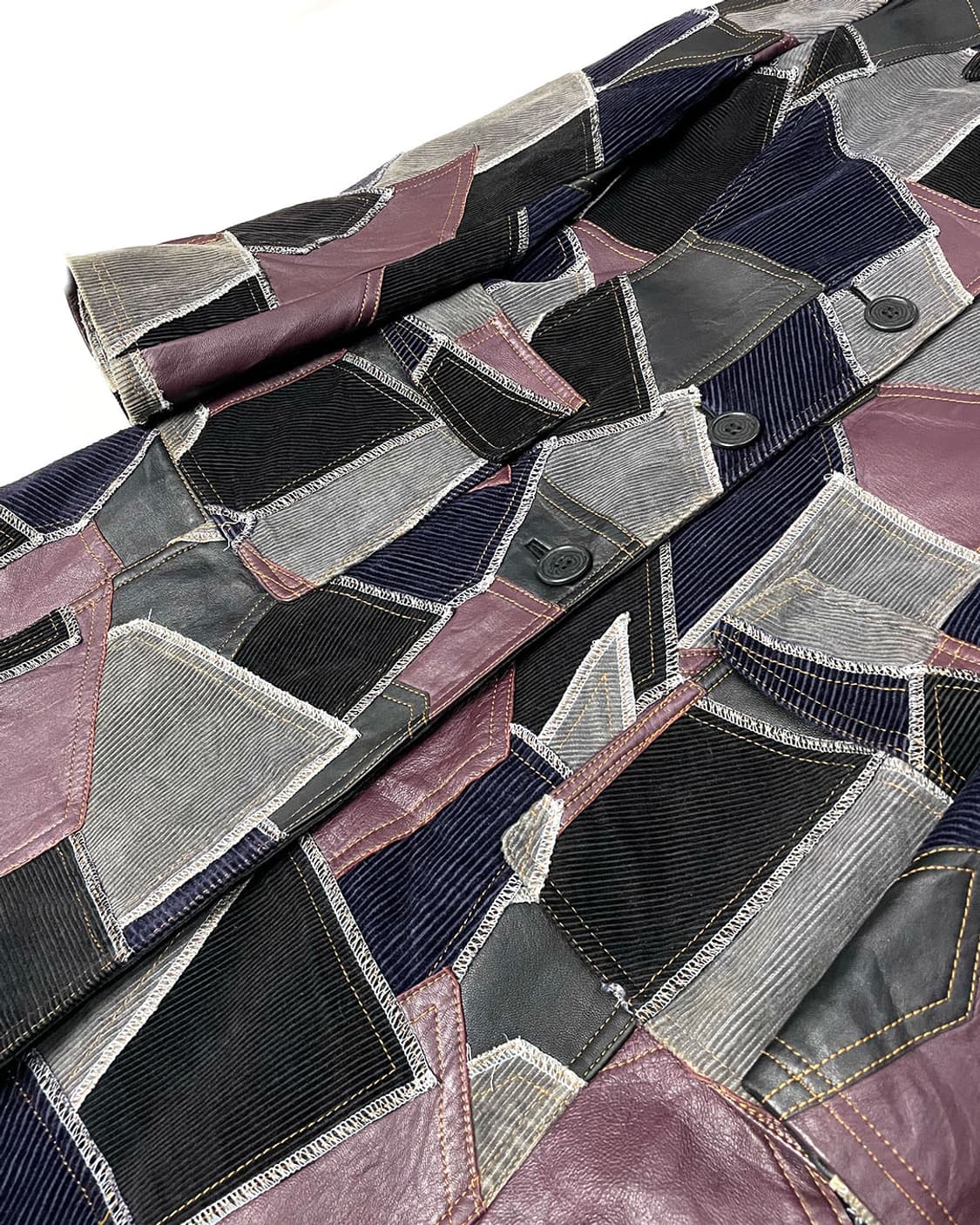 vintage 패치워크 롱 자켓 상품이미지5