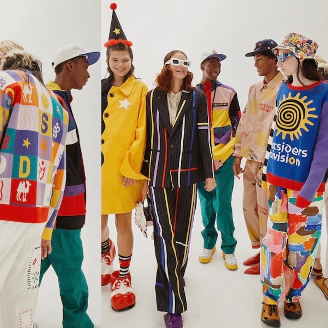 Outsiders Division 패턴 믹스 니트 상품이미지2