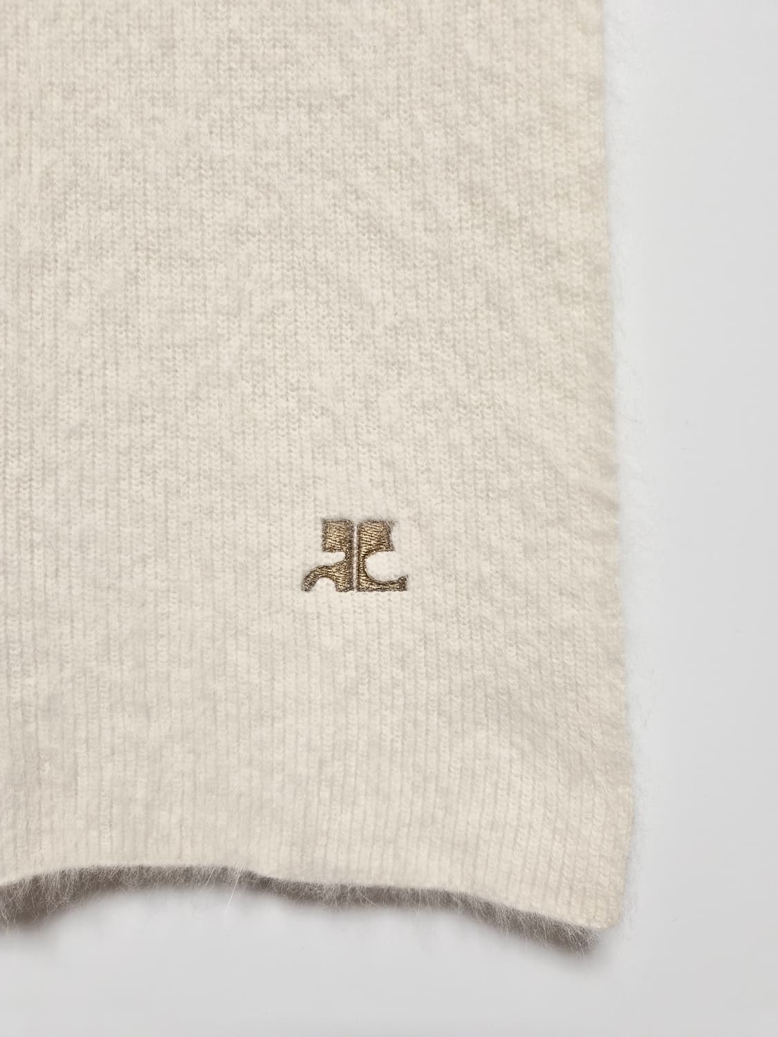 꾸레쥬 앙고라 아이보리 머플러 목도리 상품이미지6