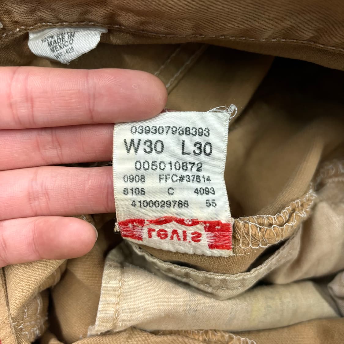 (31) 00s 리바이스 501 코요테 브라운 데님 팬츠 상품이미지8