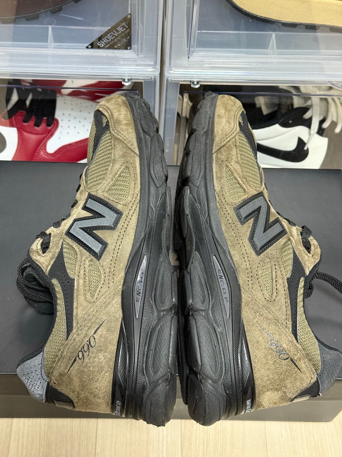 뉴발란스 x JJJ자운드 990v3 브라운 블랙 265 상품이미지5