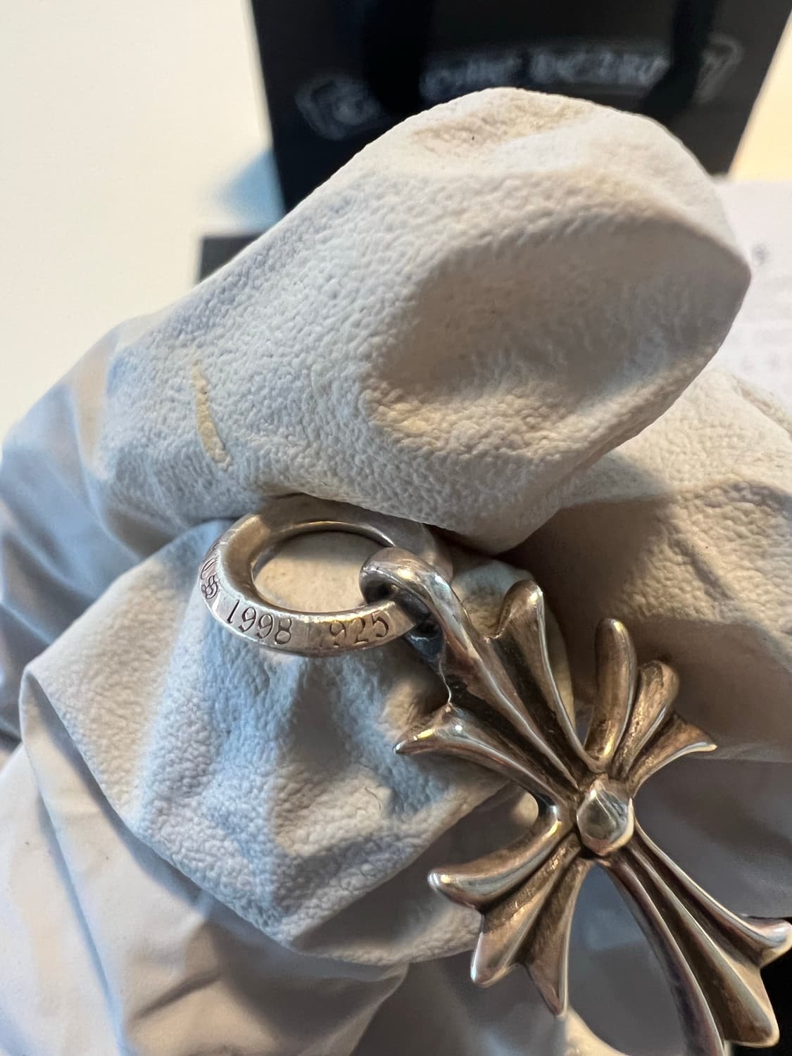 [os] 크롬하츠 타이니 크로스 펜던트 + 정품 볼체인 상품이미지5