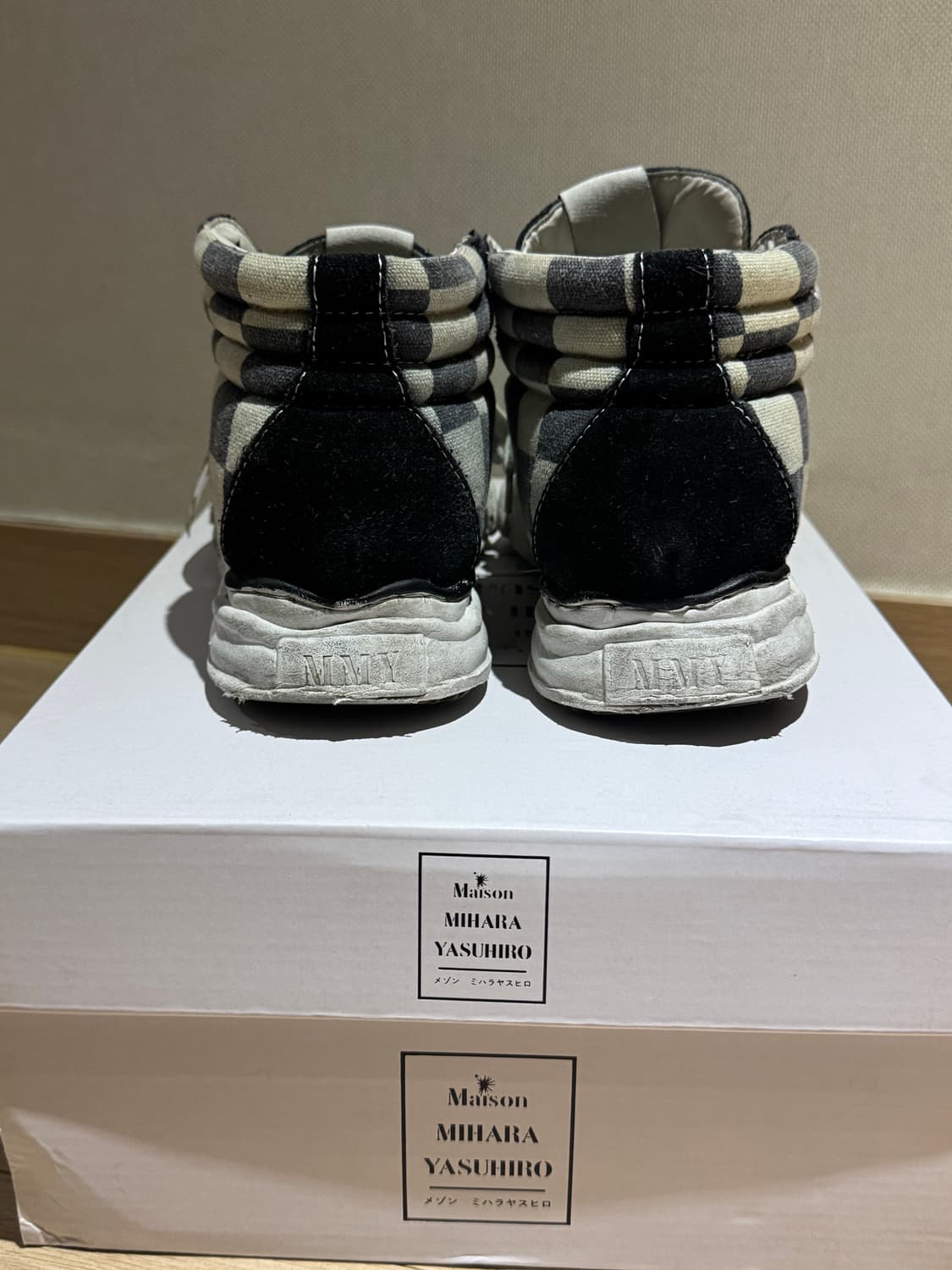 미하라야스히로 깅엄체크 하이탑 상품이미지4