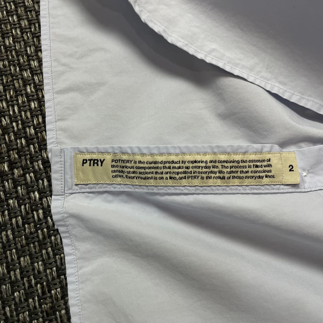 포터리 스카이블루 원포켓 코튼 긴팔 셔츠  상품이미지6