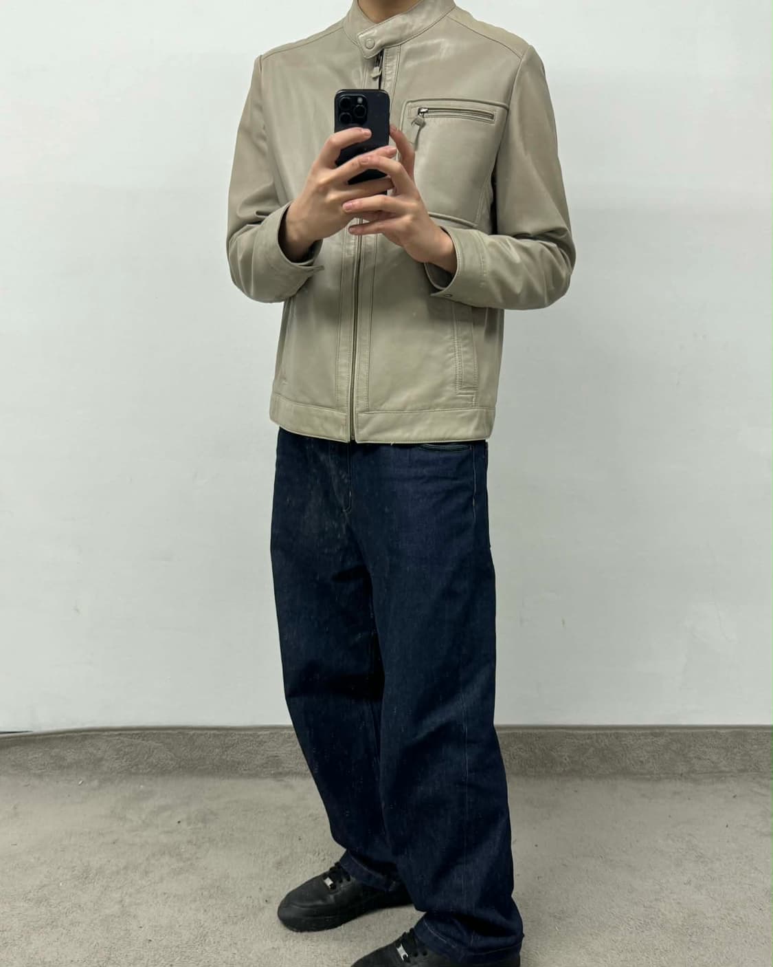 [110] 앤드류마크 램스킨 싱글 라이더 자켓 상품이미지3