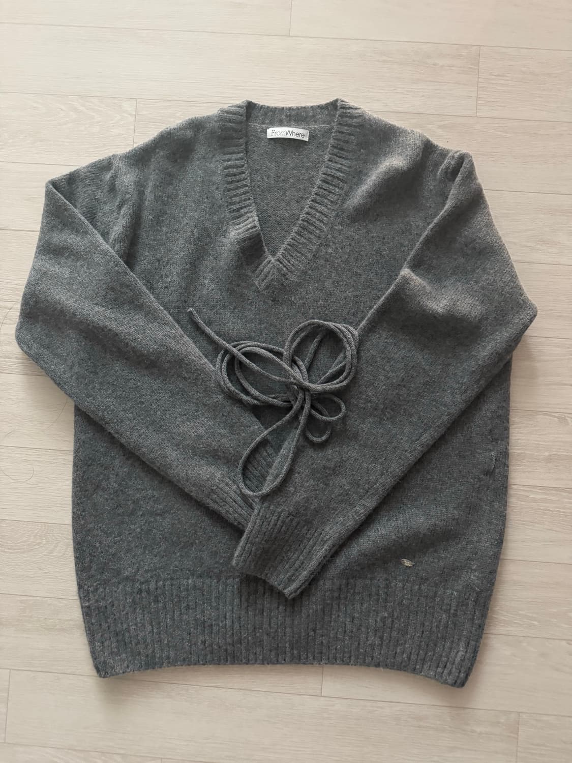 알파카 브이넥니트 거의새상품 프롬웨얼 fromwhere 상품이미지6