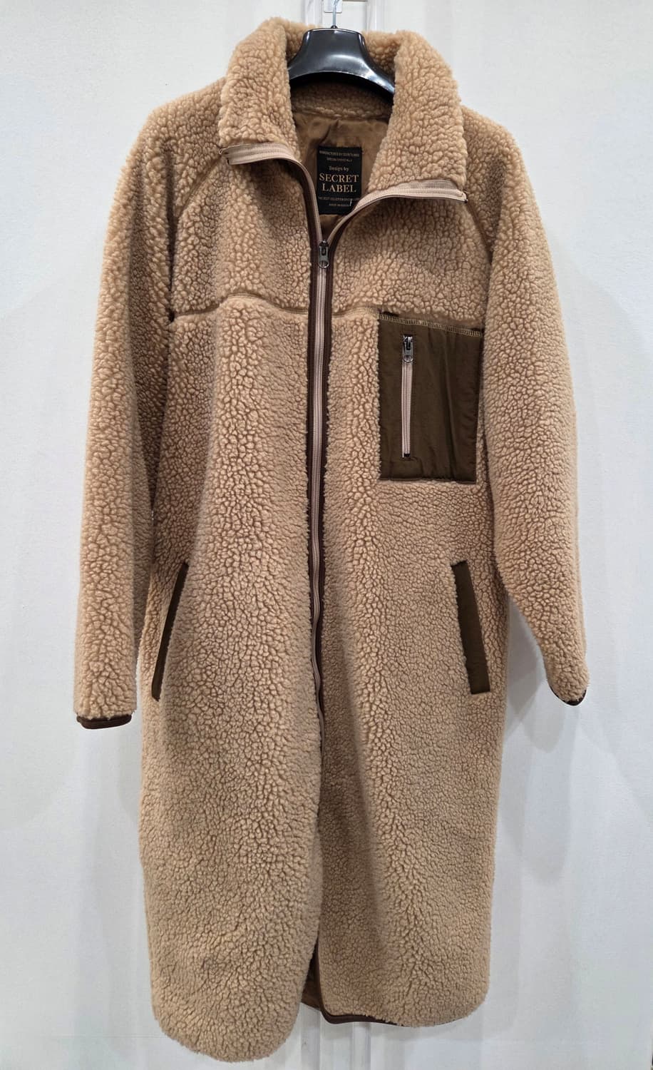 시크릿라벨 뽀글이 롱 코트(XL) 상품이미지1