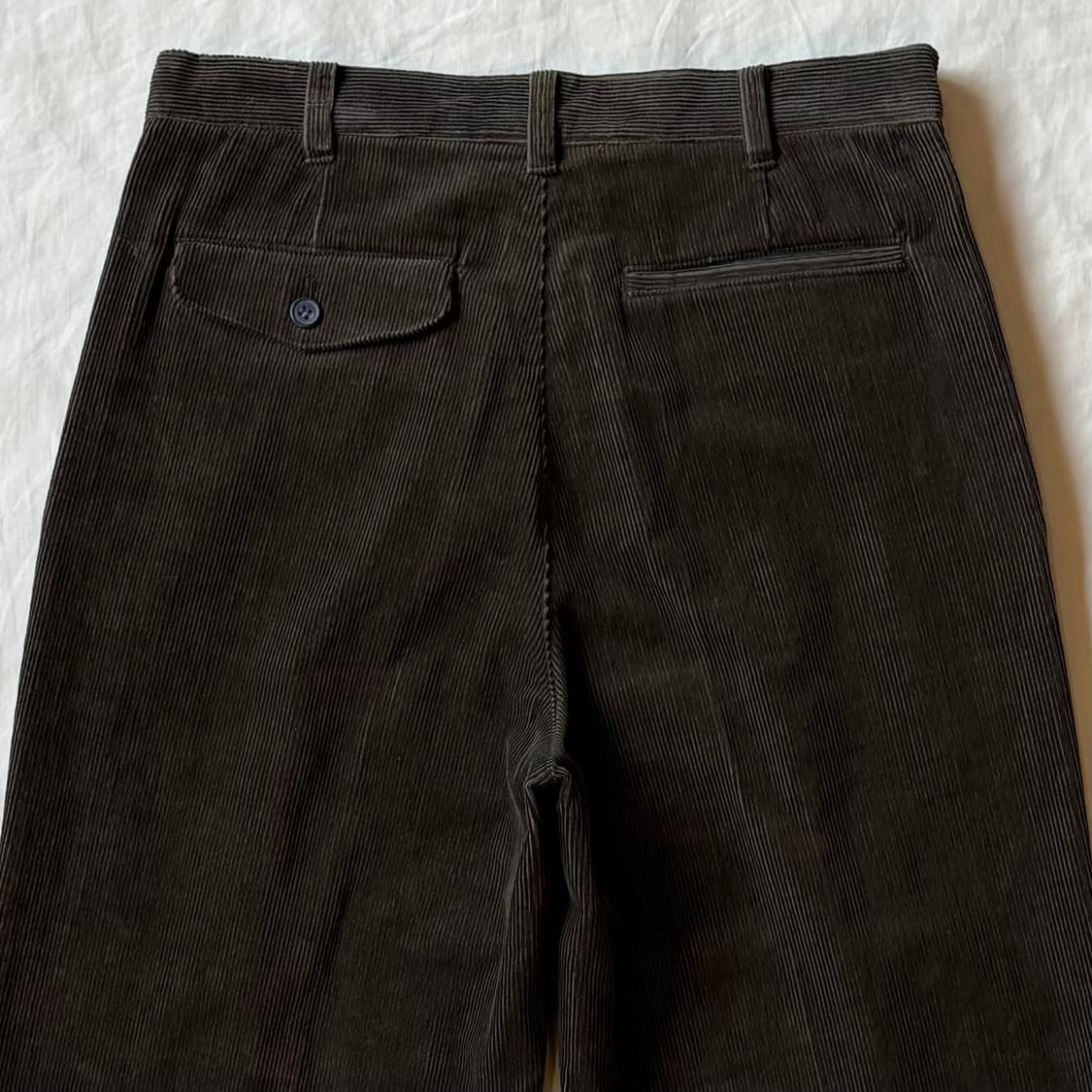 [새제품 31] 00s JP GRAND OAK 브라운 핀턱 코듀로이 팬츠 상품이미지9