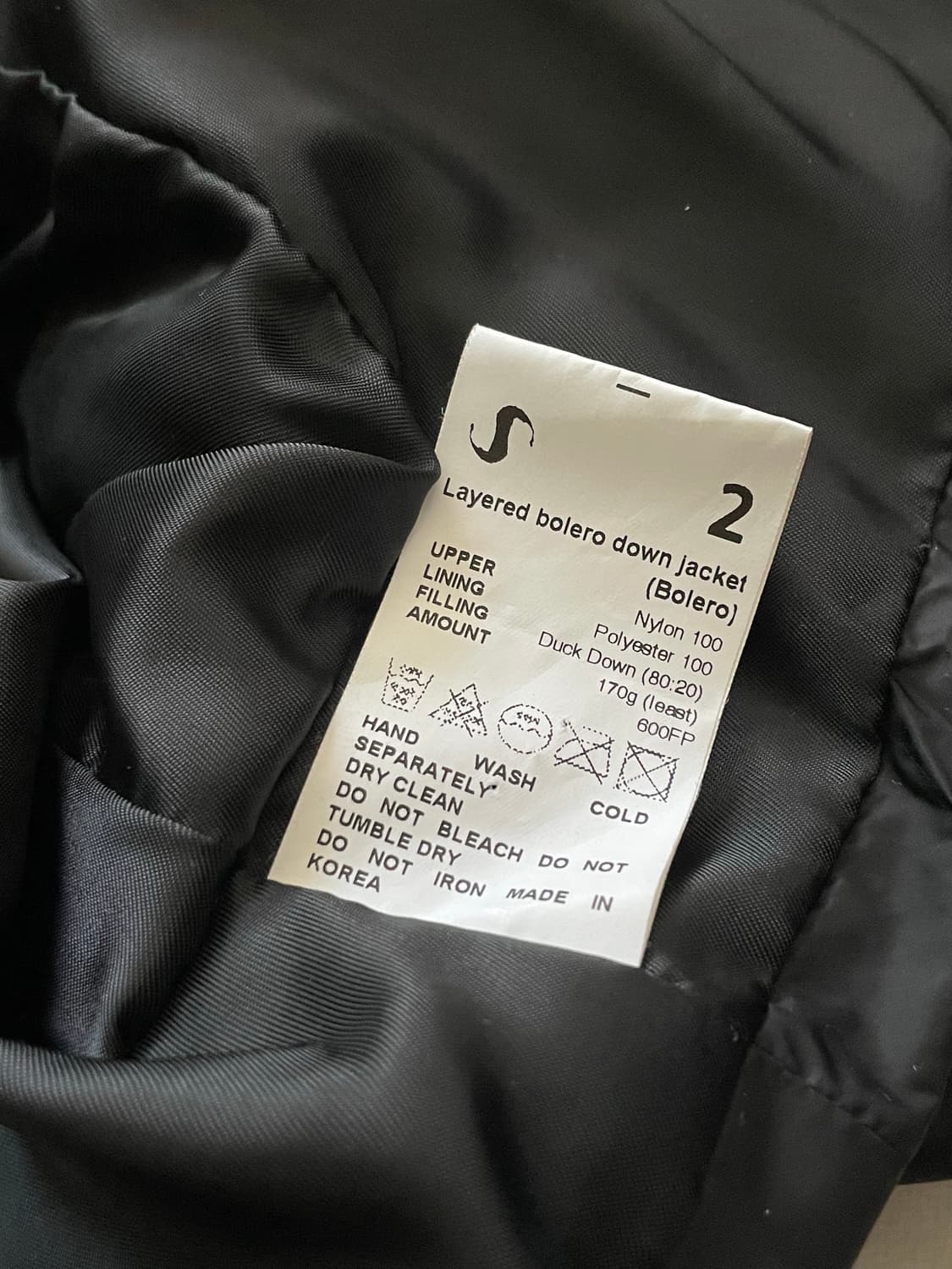 OJOS 오호스 레이어드 볼레로 패딩 / 블랙 / 2사이즈 상품이미지8