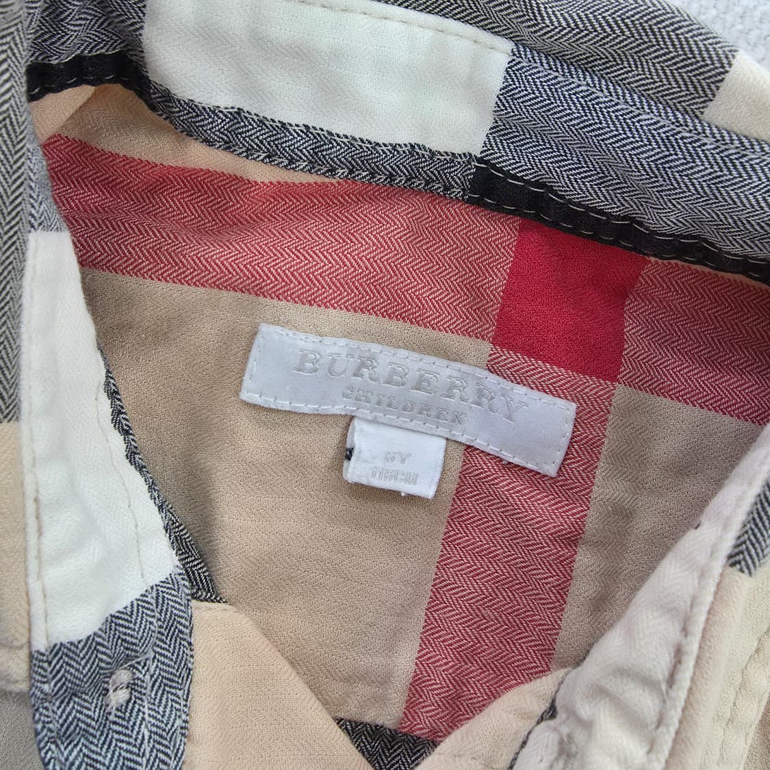 [110] 버버리 키즈 빈티지 체크셔츠 1231J 상품이미지2