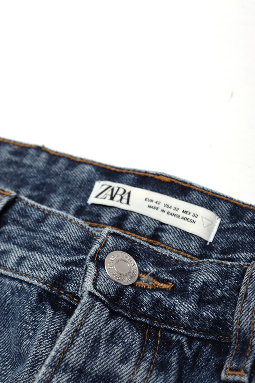 ZARA 레귤러 테이퍼드 핏 데님 팬츠 size 32 상품이미지4