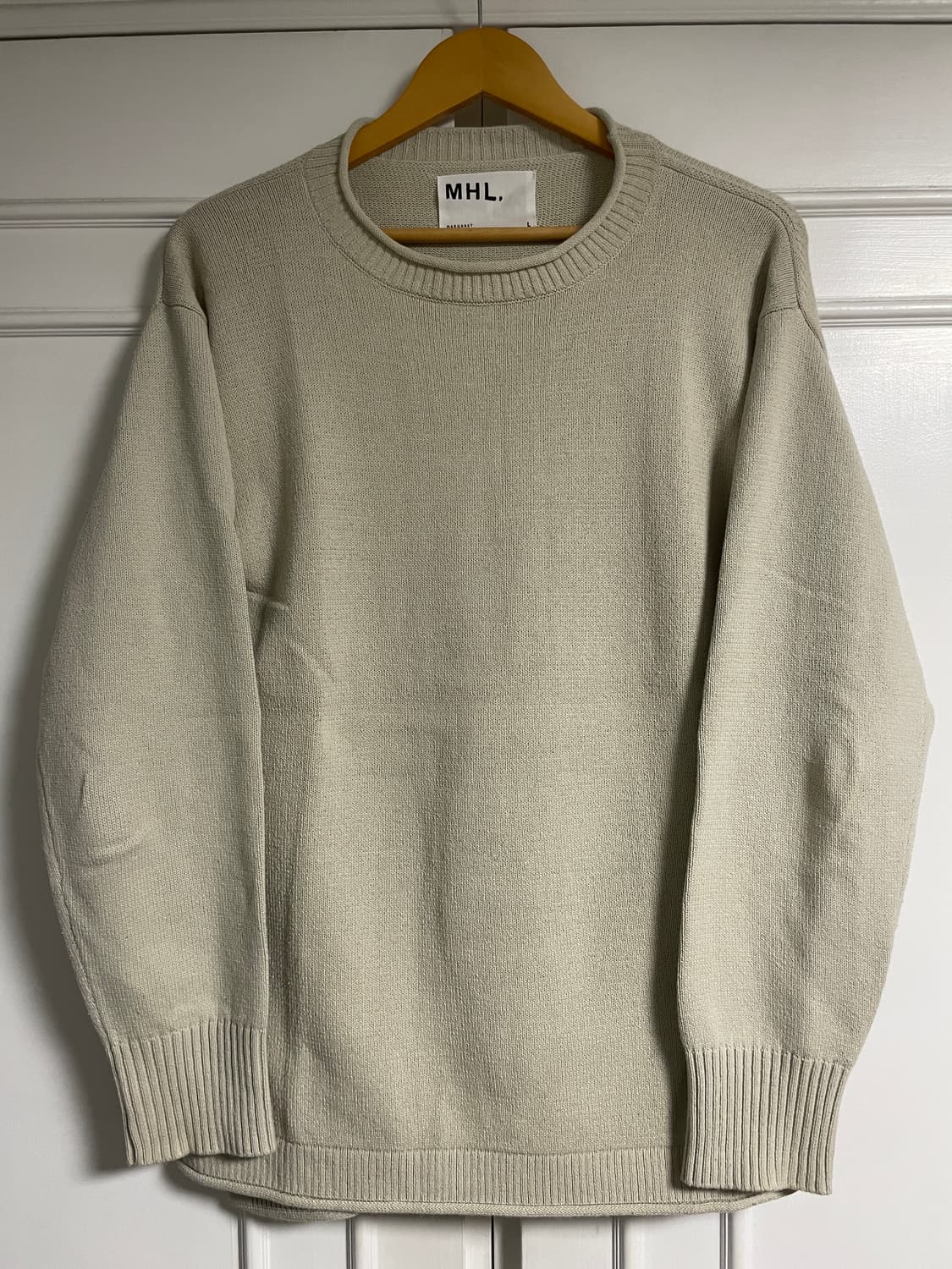 MHL. Cotton Crew Neck Sweater Natural L 상품이미지1