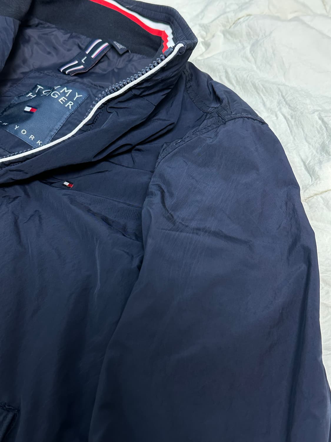 타미힐피거 네이비 블루종 바람막이 자켓 미디움 상품이미지3